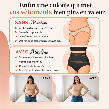 Culotte gainante taille haute – Maintien ventre plat
