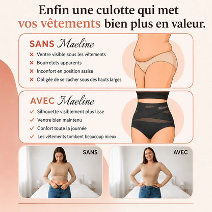 Culotte gainante taille haute – Maintien ventre plat