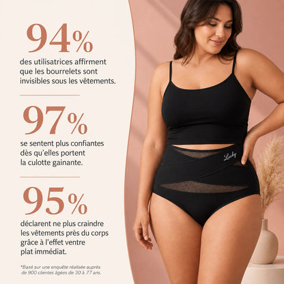 Culotte gainante taille haute – Maintien ventre plat